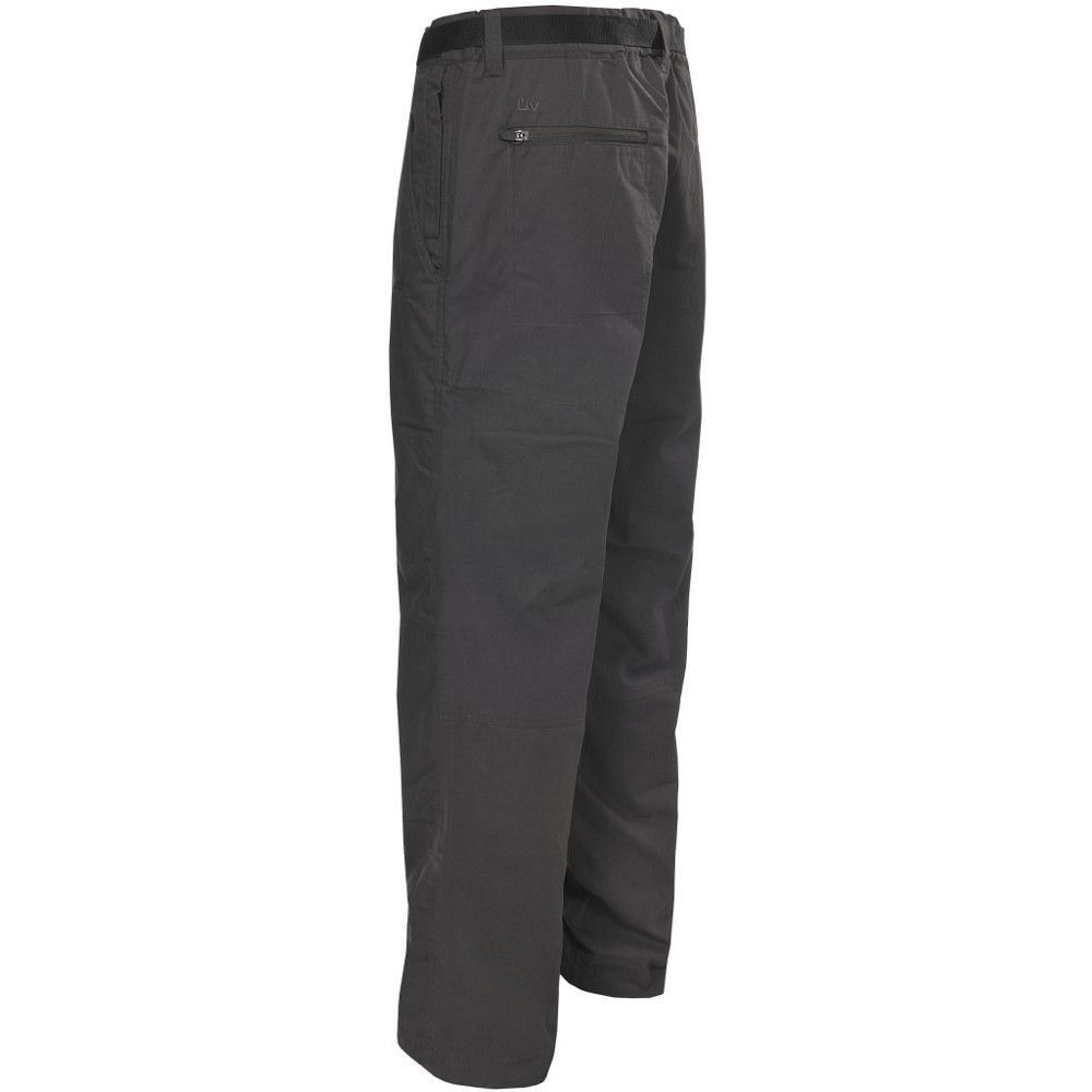 The Clifton mens active trousers are a winning choice for your next activity fuelled day in the outdoors. Made using quickdry fabric these trousers are excellent at quickly wicking away moisture whilst the DWR finish prevents water droplets from sticking to the fabric. They also feature UV protection, allowing you to roam around freely in the sun without having to worry about sun rays causing you any harm.

The reinforced knees and seat make these trousers very hard-wearing meaning they are less likely to suffer from wear and tear. Further, the flat waist with elasticated back panel and side adjusters give you freedom of movement along with the power to adapt the size of the waist to suit you. Plus with loads of pockets there is plenty of room for storage. Add on a lightweight t-shirt, fleece and walking boots for summertime adventures.