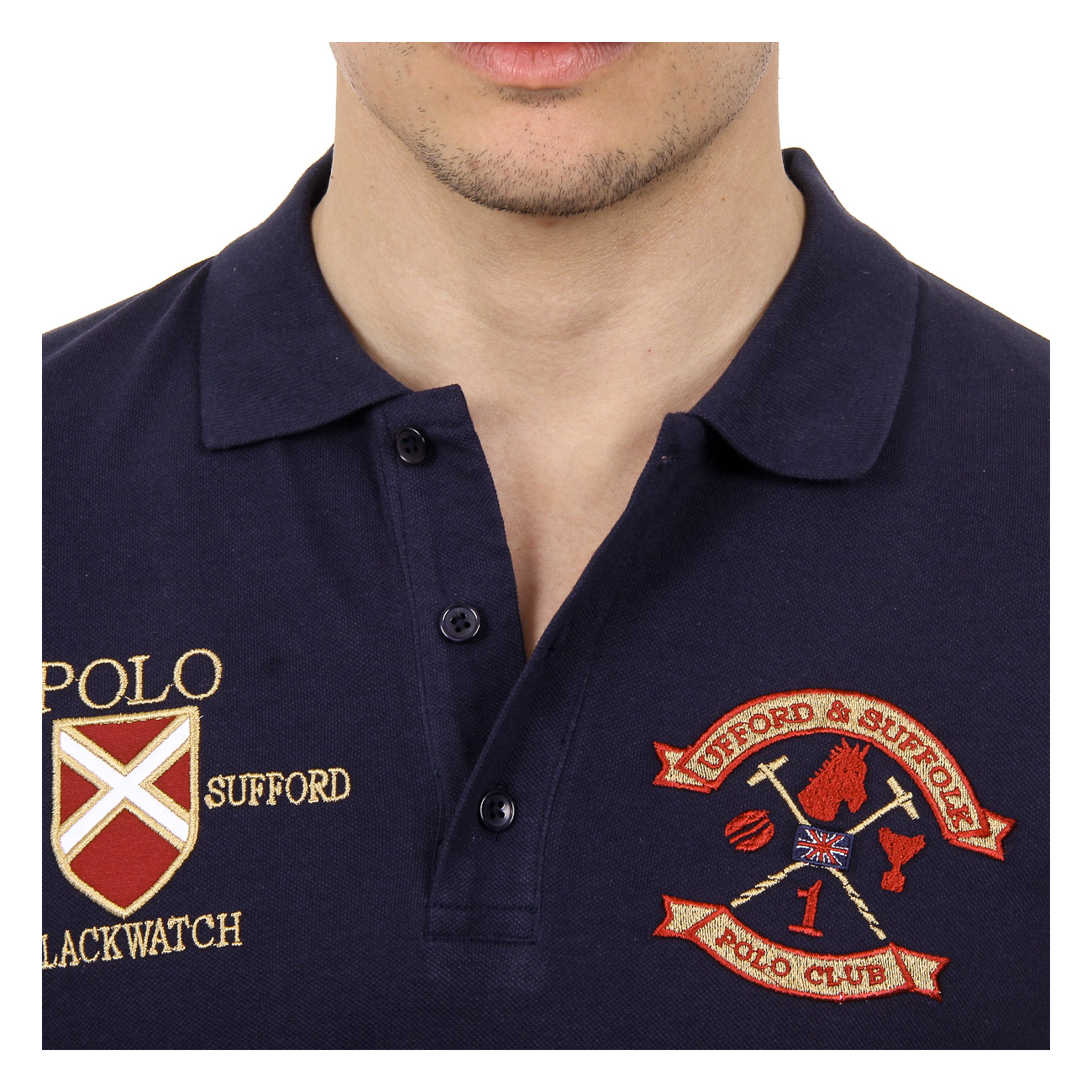 Ufford & Suffolk Polo Club Mens Polo Short Sleeves US007B Pomegranate