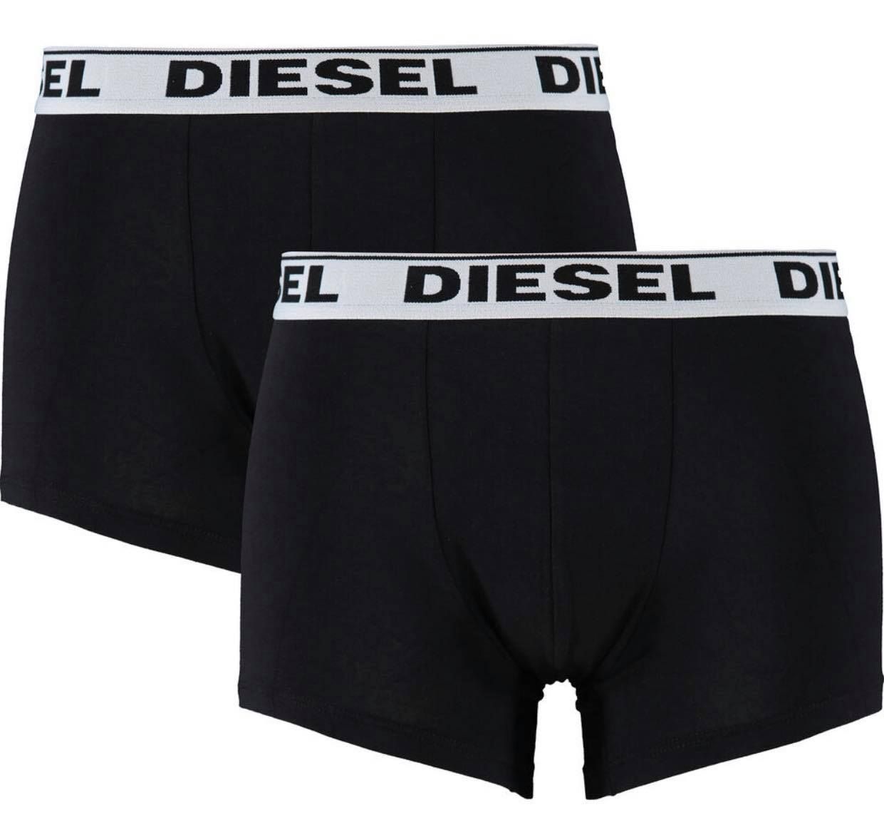 Diesel UMBX-KORY E1350 Boxer Shorts Two Pack. Diesel Mens Boxer Shorts 2 Pack. 95% Cotton 5% Elastane. Stretching Fit. Diesel Branding on Waistband. Style - UMBX-KORYTWOPACK RQARZ E1350