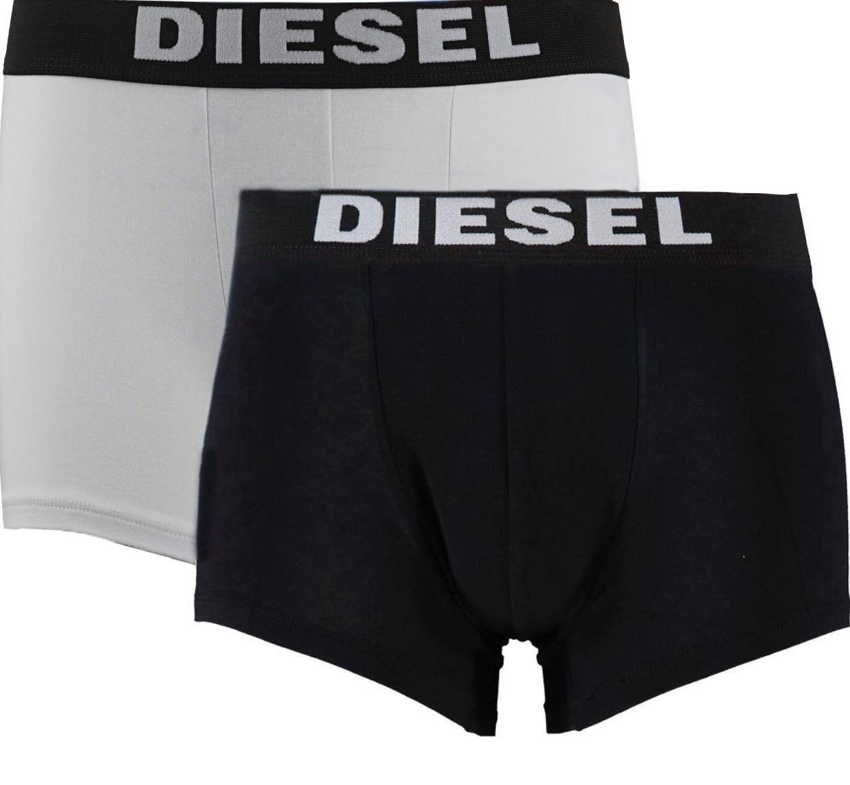 Diesel UMBX-ROCCO 23 Boxer Shorts Two Pack. Diesel Mens Boxer Shorts 2 Pack. 95% Cotton 5% Elastane. Stretching Fit. Diesel Branding on Waistband. Style - UMBX-KORYTWOPACK RQARZ E1350