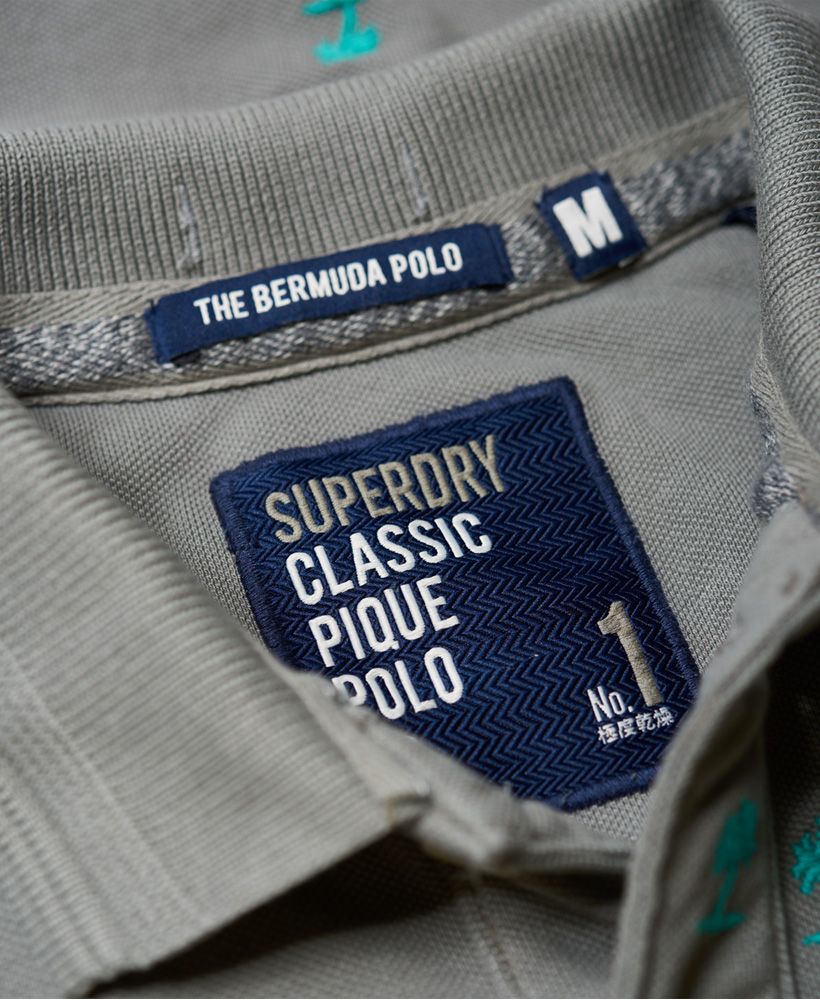 Superdry Classic Bermuda All Over Print Pique Polo Shirt