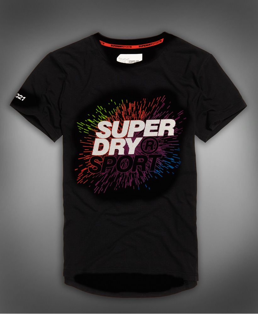 Superdry men’s active explosive t-shirt. This tee has been designed with moisture wicking, breathable fabrics to allow ease of movement and comfort. This super quick dry technology also includes flatlock seams in the design for strength and comfort as well as high visibility detailing so you can be seen in low light. This tee features a crew neckline, short sleeves and a large, reflective Superdry logo across the chest. For the finishing touch, this tee has reflective SD logos on the arm and back of the tee. This versatile tee can be worn on its own or layered when the weather gets chilly, team this tee with your favourite joggers or shorts for a sporty look this season. 