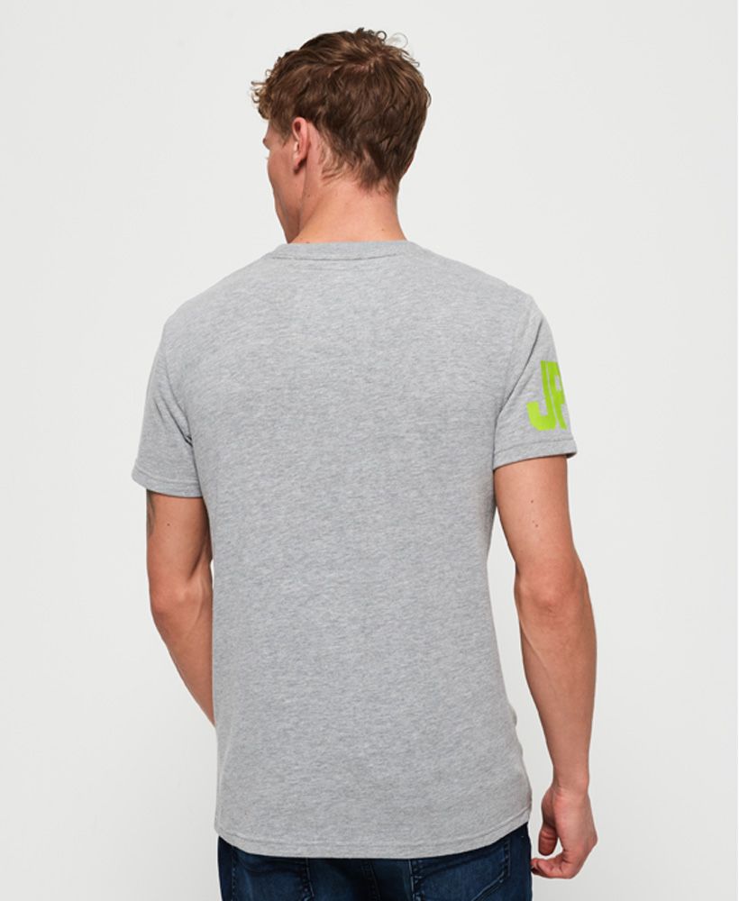 Superdry men's High Flyers t-shirt. This lightweight t-shirt features a crew neck, short sleeves and Superdry logo design on the chest. Completed with a number graphic on one sleeve in a cracked effect finish, pair this t-shirt with your favourite jeans or shorts for an easy, relaxed look.