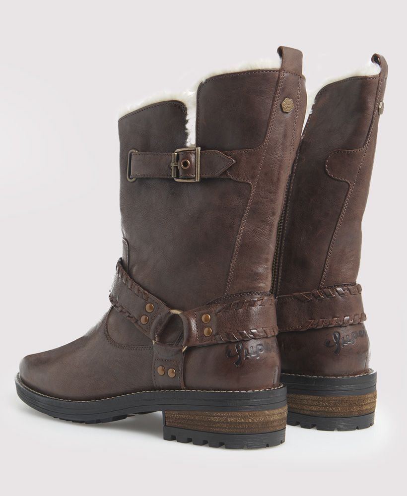 superdry tempter leather biker boots