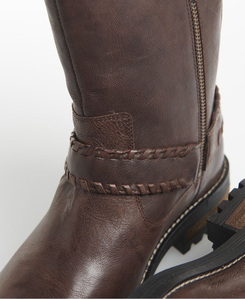 superdry tempter leather biker boots