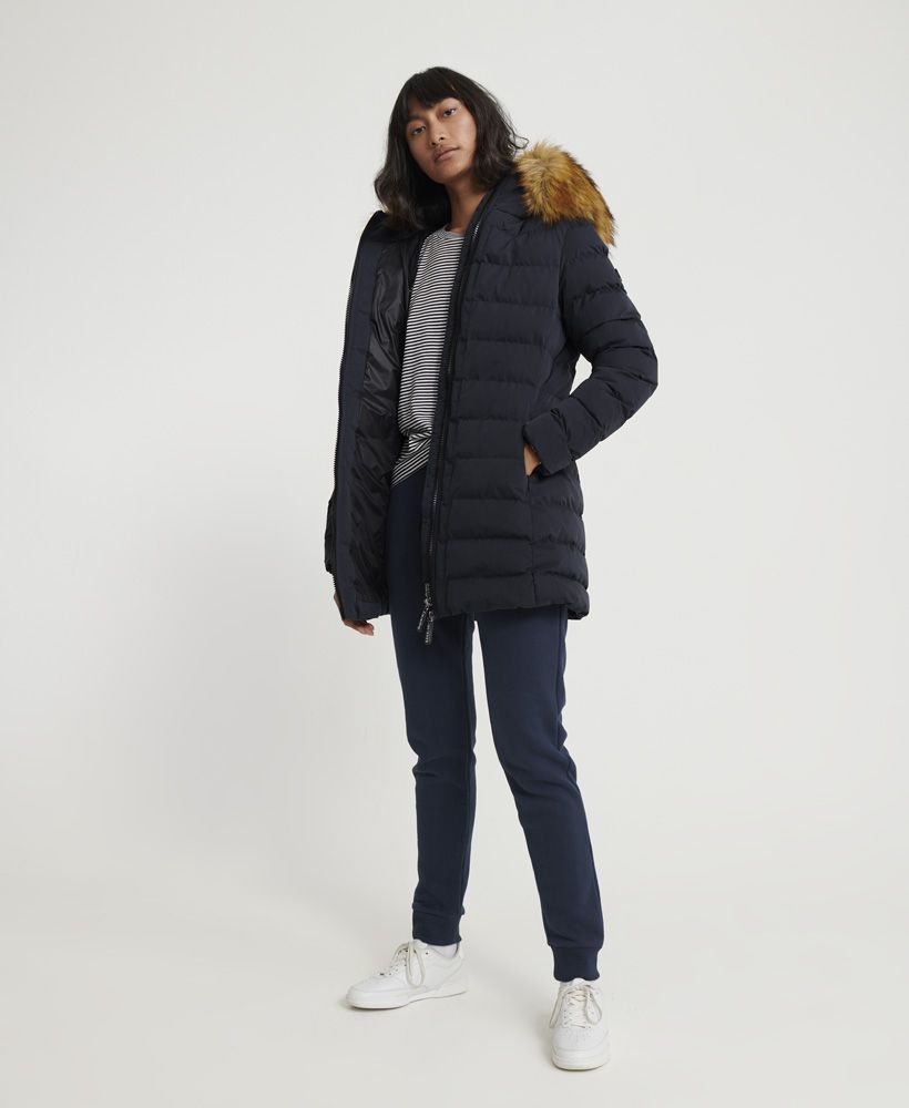 arctic tall puffer coat superdry