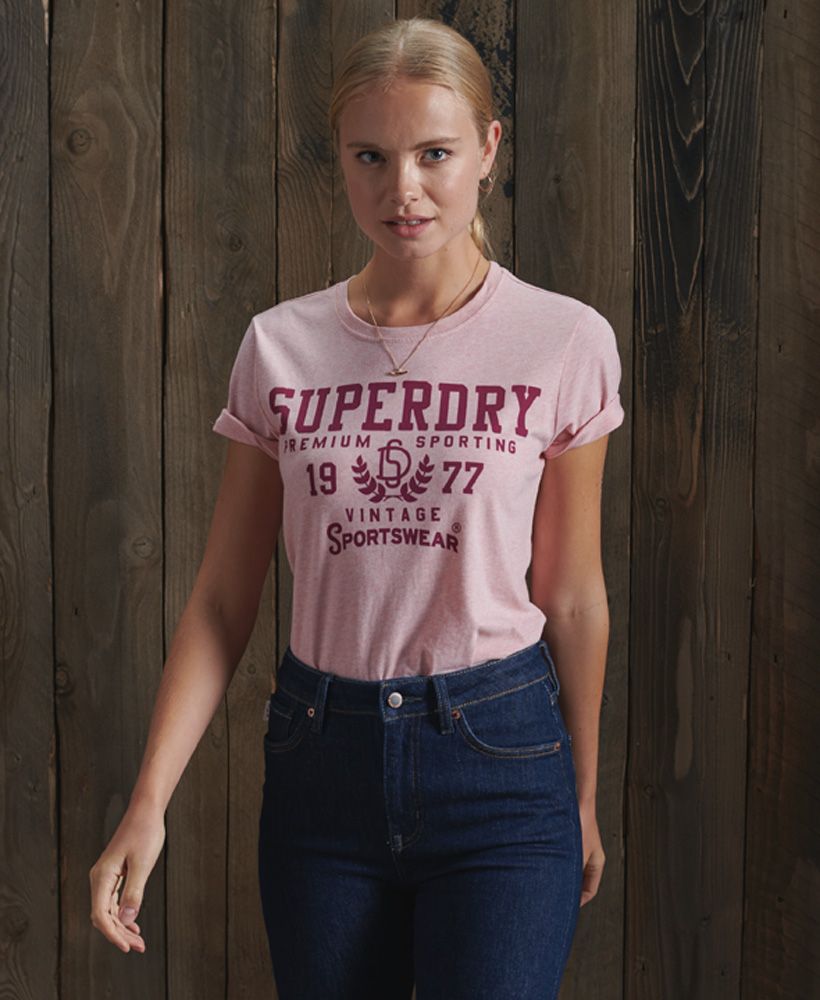 Stand out in our Limited Edition Soft Print T-Shirt this season. This tee is made from a soft-to-touch fabric and features a printed Superdry logo across the chest. Pair with your favourite jeans, boots and leather jacket to complete the look.Relaxed fit – the classic Superdry fit. Not too slim, not too loose, just right. Go for your normal sizeLimited Edition designRibbed crew necklineShort sleevesPrinted Superdry logoSignature logo patch