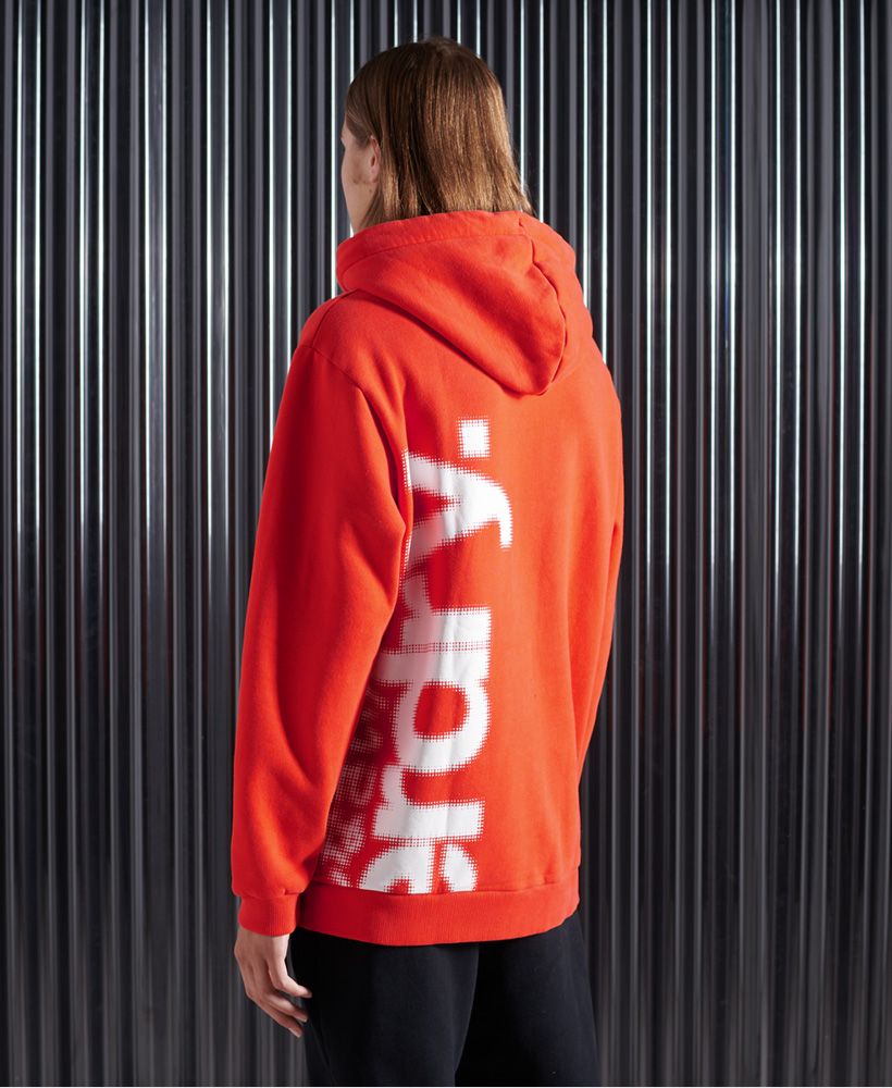 Express yourself and go bold with this statement hoodie that's bound to make a unique impression.Oversized fit – exaggerated and super relaxed, let your style flowFleece liningDrawstring hoodFront pouch pocketRibbed cuffs and hemPrinted logoTextured graphics