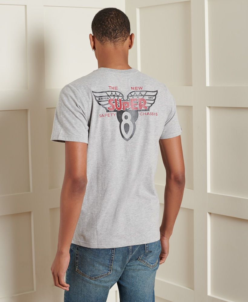 Inspired by motor and racing industries the Gasoline 1 T-shirt features a short sleeved design, ribbed crew neckline and a printed front graphic.Ribbed crew necklineShort sleeved designFront printed graphicSignature logo tabPrinted back graphic