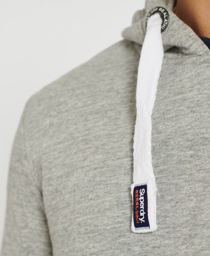 Authentic in style this hoodie features our classic Orange Label Superdry Logo on the chest and a lightweight lining, designed with your comfort in mind.Loopback liningDrawstring hoodFront pouch pocketRibbed cuffs and hemOrange Label Superdry logoSignature logo patch