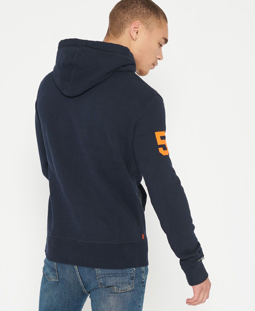 Designed with your comfort in mind, layer up in this fleece lined Athletic Core 54 Hoodie this season; made from a super-soft cotton blend.Drawstring hoodLong sleevesPouch pocketSoft liningRibbed collar, cuffs and hemCracked printed graphicSignature logo tab