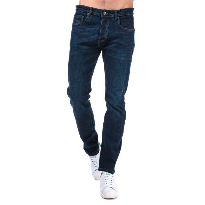 Mens Weekend Offender Tapered Fit Jeans in Denim<BR><BR>- Button fastening<BR>- Tapered fit<BR>- Contrast stitching<BR>- Five pocket design<BR>- Stretch material allows for a comfier fit<BR>- Branding to reverse waist<BR>- Inside leg 30in approximately<BR>- 99% Cotton  1% Elastane. Machine Washable<BR>- Ref: WDE01TDV<BR><BR>Measurements are intended for guidance only