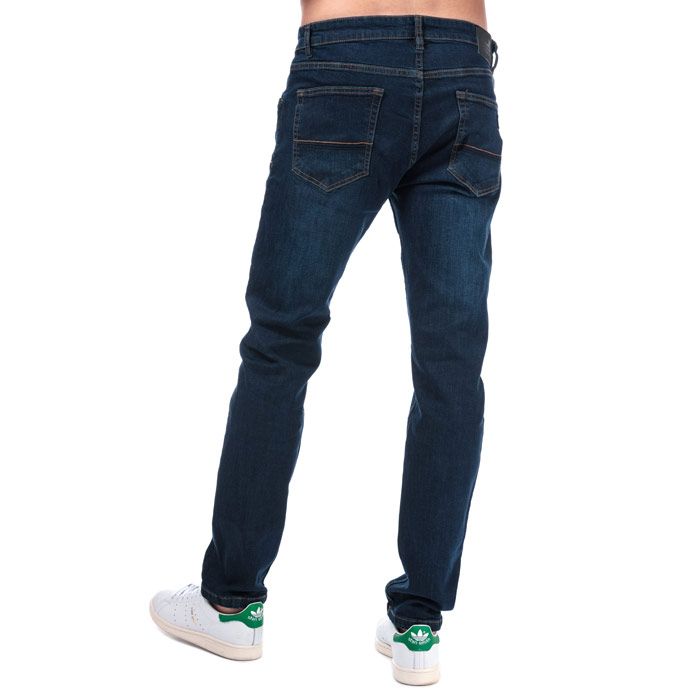 Mens Weekend Offender Tapered Fit Jeans in Denim<BR><BR>- Button fastening<BR>- Tapered fit<BR>- Contrast stitching<BR>- Five pocket design<BR>- Stretch material allows for a comfier fit<BR>- Branding to reverse waist<BR>- Inside leg 30in approximately<BR>- 99% Cotton  1% Elastane. Machine Washable<BR>- Ref: WDE01TDV<BR><BR>Measurements are intended for guidance only