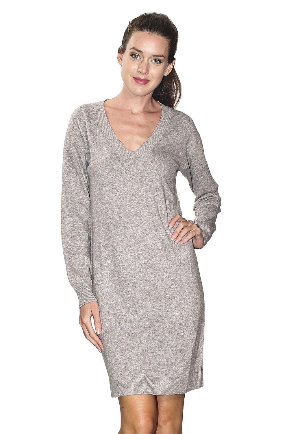 v neck crossover dress