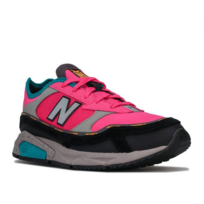 Womens New Balance X Racer Trainers in exuberant pink - black.<BR><BR>- Ripstop upper with synthetic overlays.<BR>- Lace up fastening.<BR>- Padded collar.<BR>- Comfortable textile lining.<BR>- Removable cushioned sockliner.<BR>- Premium ABZORB dual-density midsole absorbs impact through a combination of cushioning and compression resistance.<BR>- New Balance branding at tongue  side and heel.<BR>- Grippy rubber outsole.<BR>- Textile and synthetic upper  Textile lining  Synthetic sole.<BR>- Ref: WSXRCRP