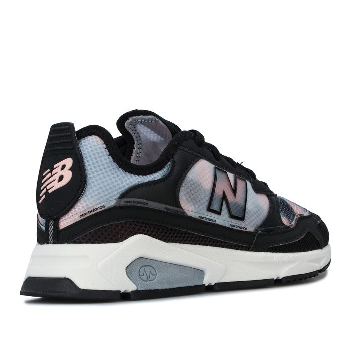Womens New Balance X Racer Trainers in black - light slate.<BR><BR>- Mesh upper with synthetic overlays.<BR>- Lace up fastening.<BR>- Padded collar.<BR>- Comfortable textile lining.<BR>- Removable cushioned sockliner.<BR>- Premium ABZORB dual-density midsole absorbs impact through a combination of cushioning and compression resistance.<BR>- New Balance branding at tongue  side and heel.<BR>- Grippy rubber outsole.<BR>- Textile and synthetic upper  Textile lining  Synthetic sole.<BR>- Ref: WSXRCRY