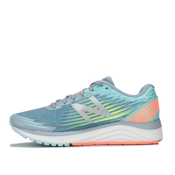 Womens New Balance Synact Running Shoes in light slate - bali blue - ginger pink.<BR><BR>- Breathable air mesh upper with synthetic overlays.<BR>- Lace up fastening.<BR>- Padded collar and tongue.<BR>- Comfortable textile lining.<BR>- Removable Response 2.0 cushioned performance sockliner.<BR>- ACTEVA midsole cushioning offers versatile  flexible support.<BR>- New Balance branding at tongue  side and heel.<BR>- Durable Ndurance rubber outsole.<BR>- Textile and synthetic upper  Textile lining  Synthetic sole.<BR>- Ref: WSYNCS1