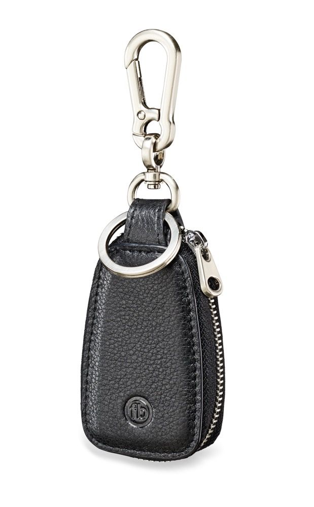 Fred Bennett Mens Black Leather Key Fob Holder Keyring & Gift BoxFred Bennett Mens Black Leather Key Fob Holder KeyringMade from genuine leather which is durable and soft to touchFeatures a metal ring to attach your key too in addition to a clip so you can add it to a key ring or belt loop.Total Length: 15.5cmComes complete with branded packaging - perfect for storing the item and ideal for gifting