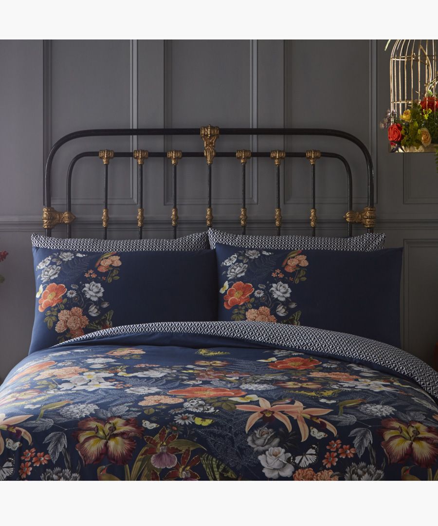 2pc Botanical Multi Coloured Pillow Cases