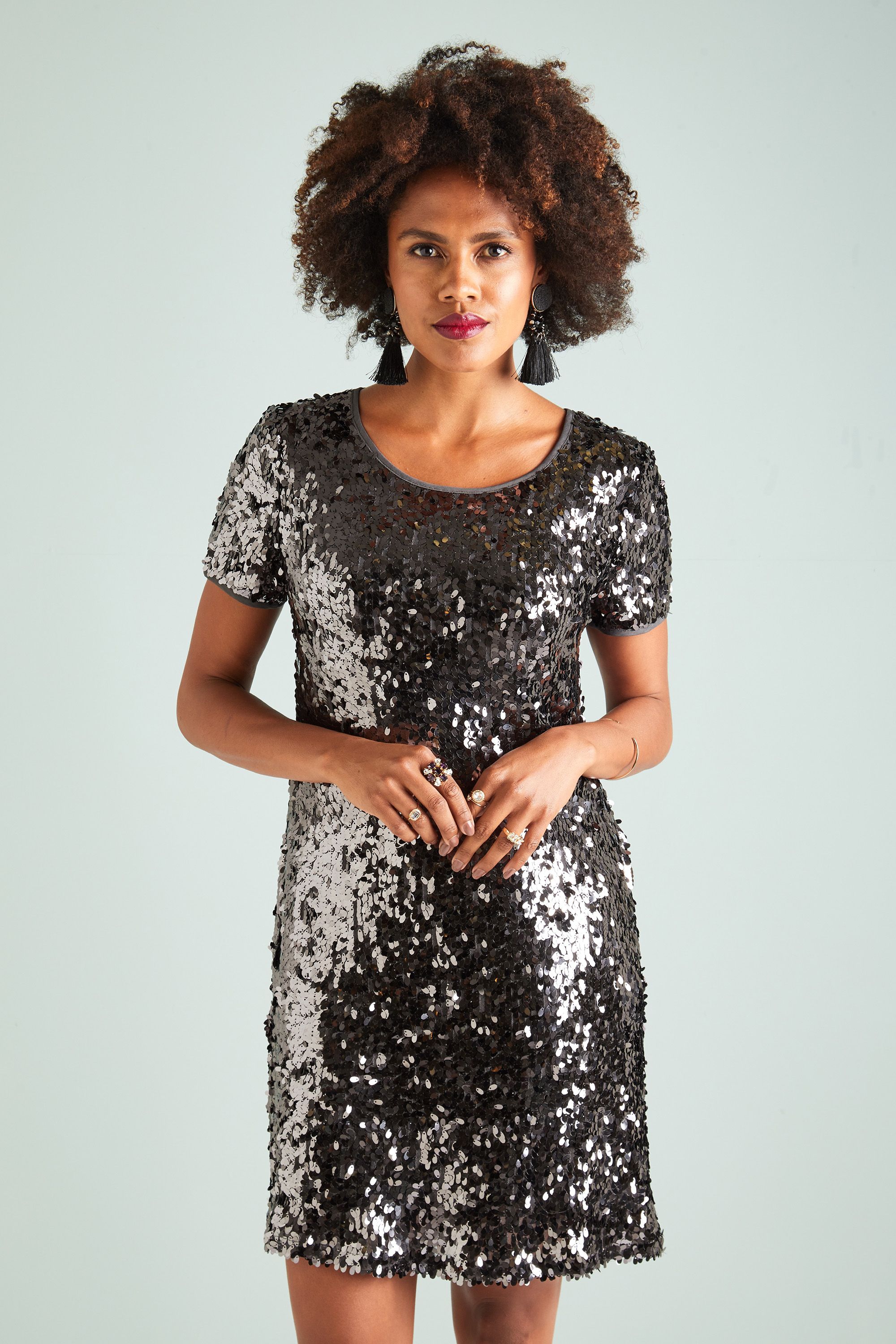Sequin Tunic Dress