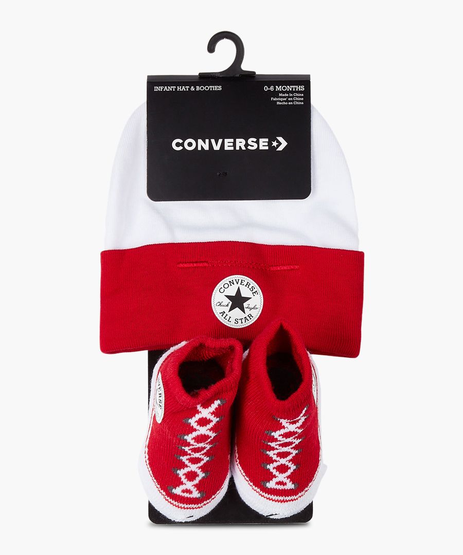 converse hat and booties
