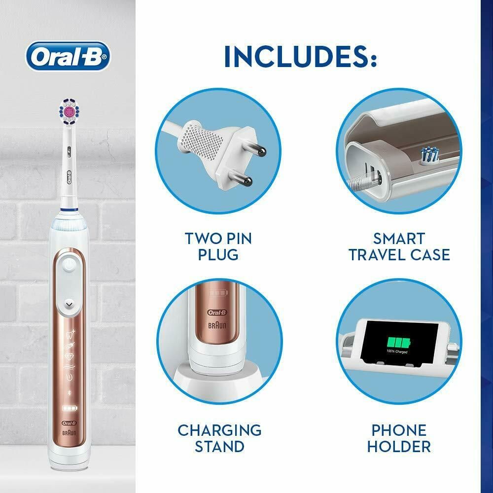 Oral B Genius 9000 3D White Electric 6 Modes Toothbrush with Oral B Genius 9000 3D White Electric 6 Modes Toothbrush with