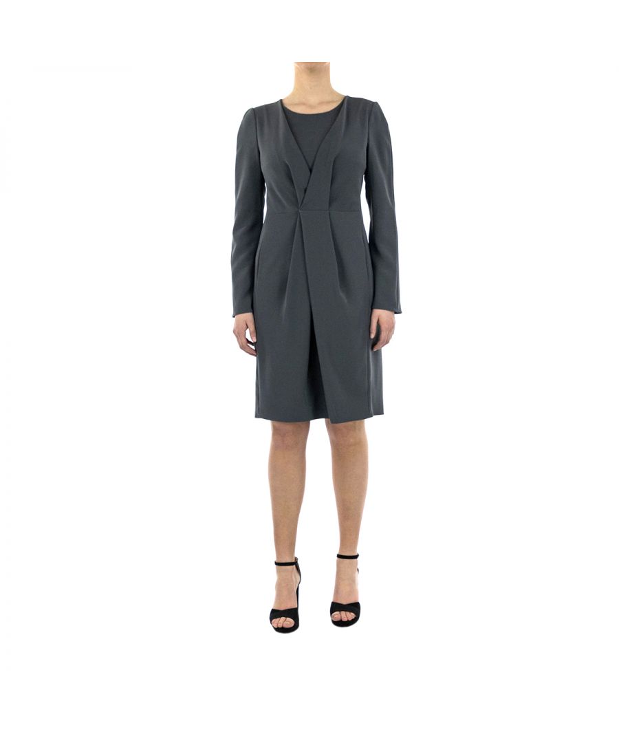 Armani Collezioni Womens Dress - Grey - Size 46