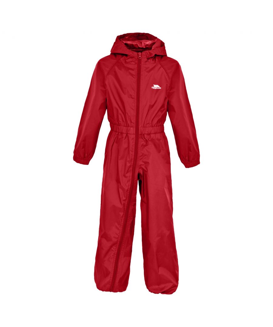 Image for Trespass Babies Button Rain Suit (Red)