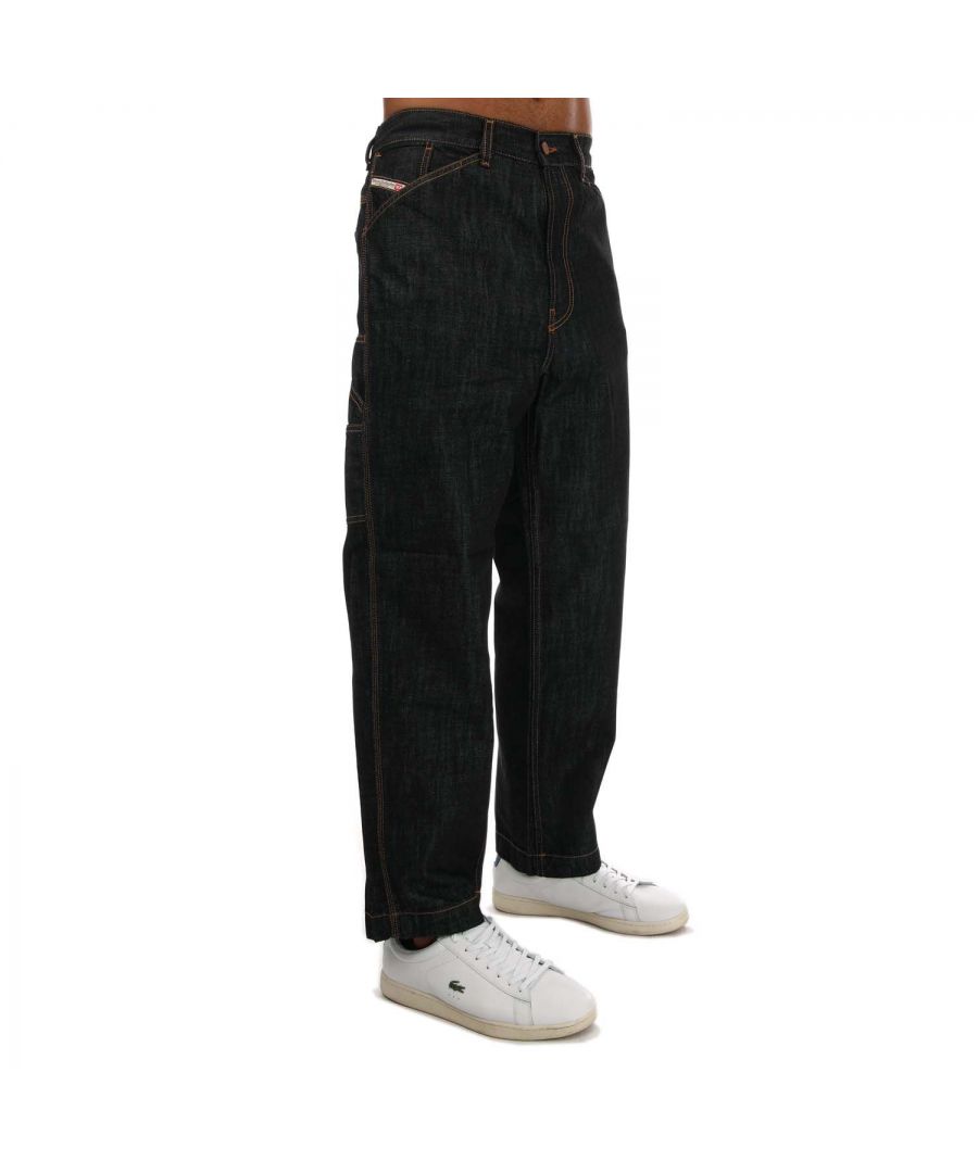 Diesel D-Franky jeans met rechte pasvorm voor heren, denim