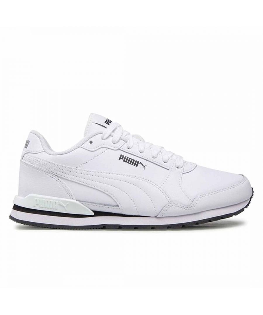 Puma ST Runner v3 White Mens Trainers Leather (archived) - Size UK 5