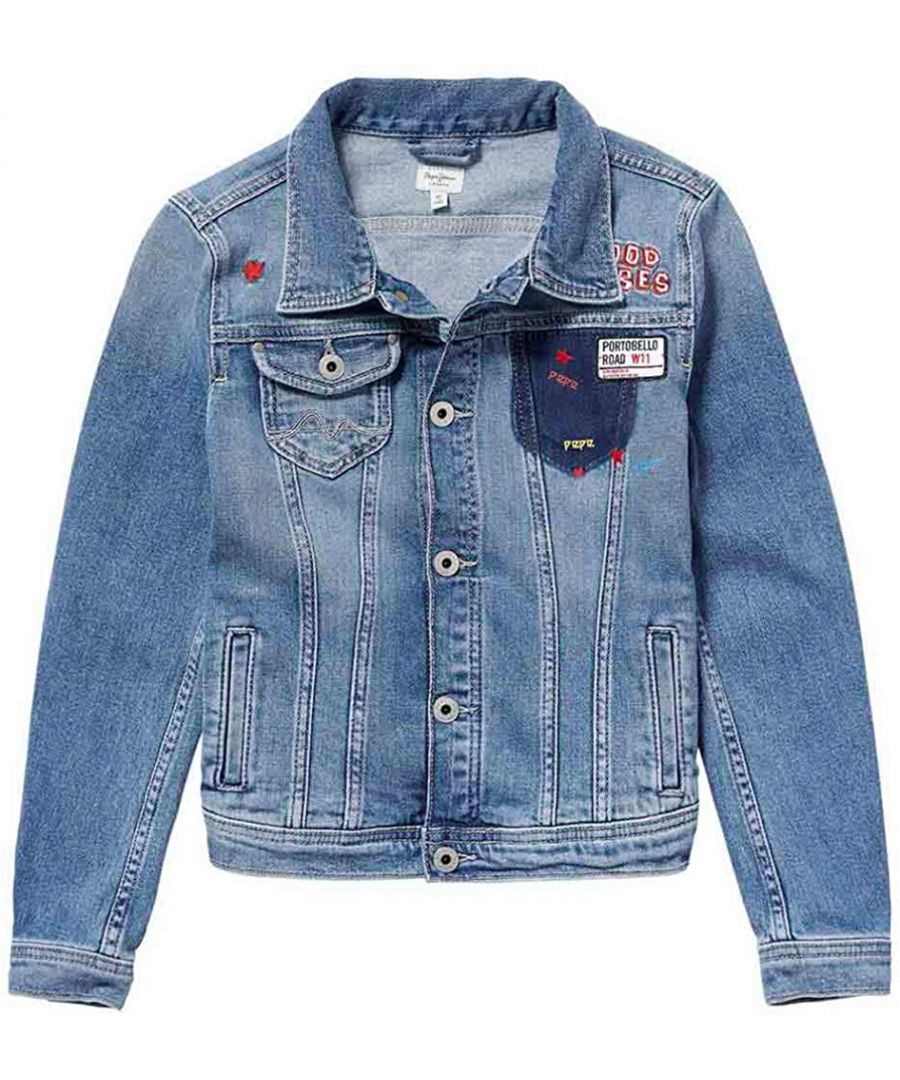 Image for Pepe Jeans Girls New Berry Denim Jacket in Blue