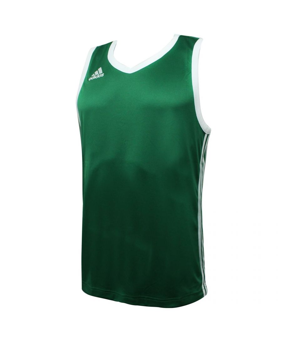 Adidas E Kit 3.0 Jersey Training Basketball Tank Top Green - Mens