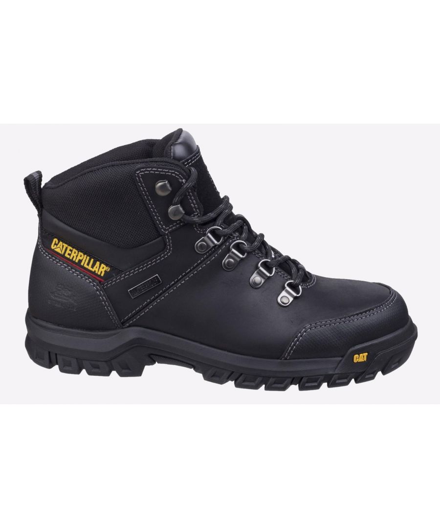 Caterpillar Safety Framework Boot Leather Mens - Black - Size UK 11