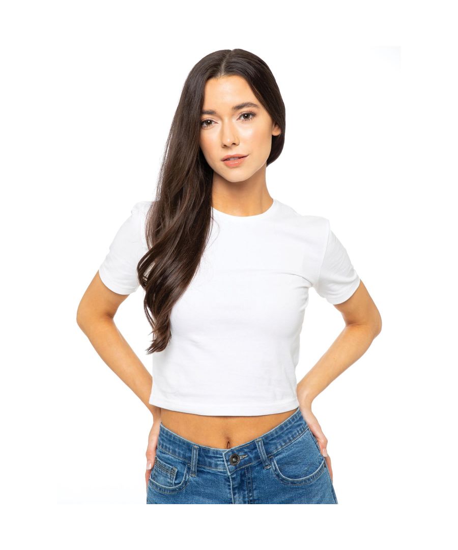 Enzo Women’s Crop Tops Feature a Crew Neckline and Short Sleeves. Crafted from Premium Stretch Fabric for Comfort and Fit .Ideal for Casual Wear.