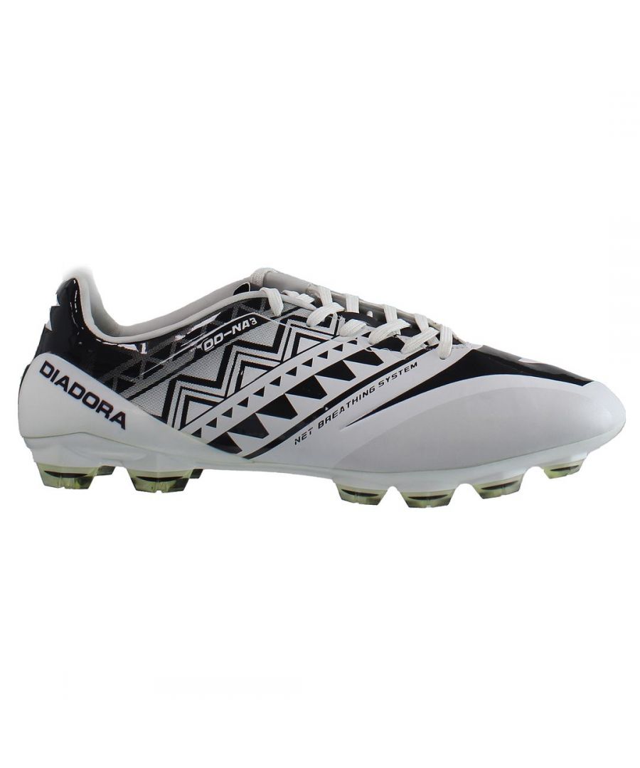 Diadora DD-NA3 GLX 14 Mens White Football Boots - Size UK 10