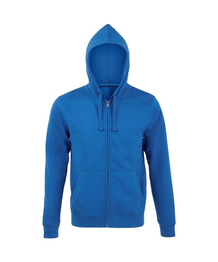 SOLS Mens Spike Full Zip Hooded Sweatshirt (Royal Blue)