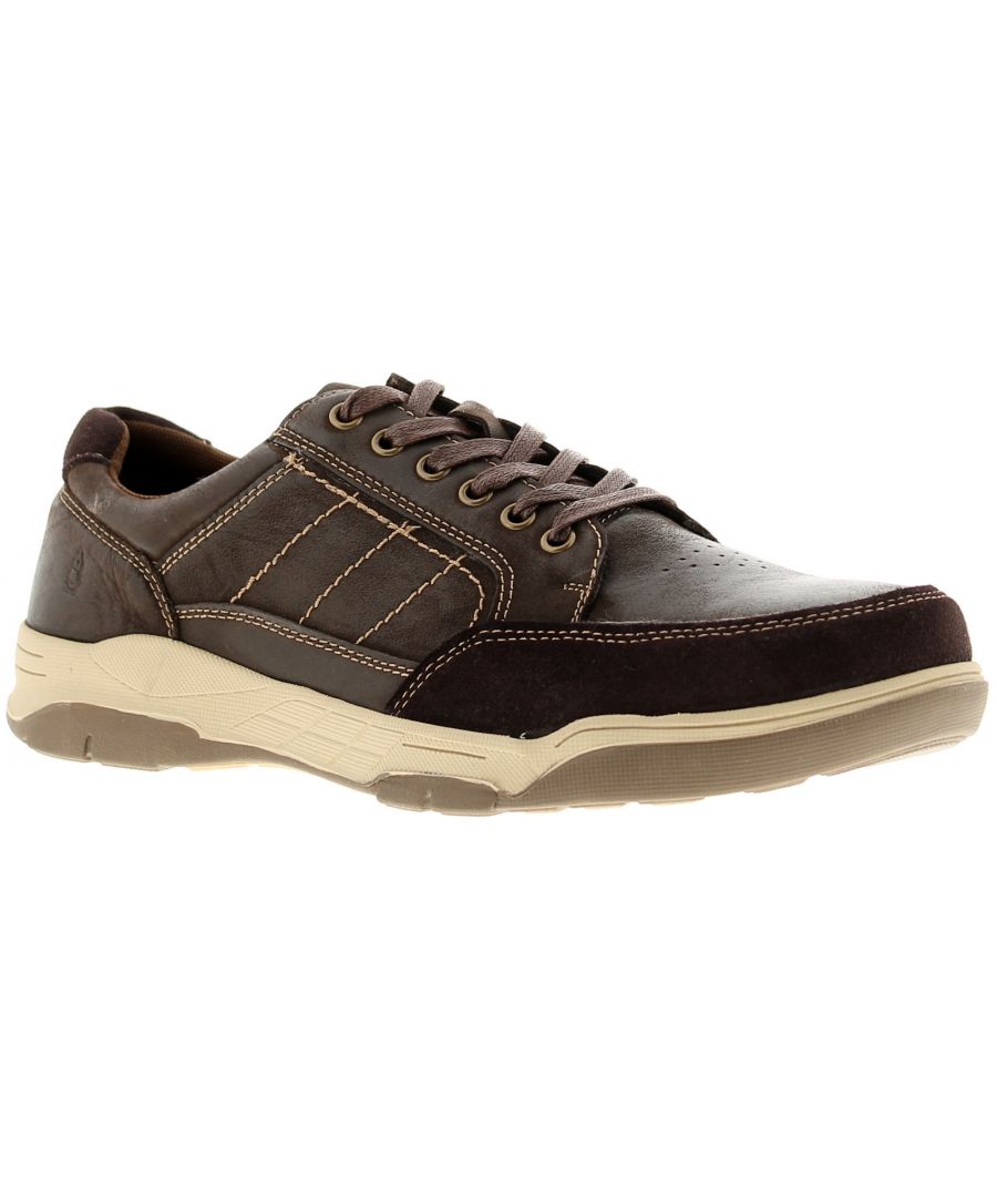 <Ul><Li>Hush Puppies Finley Mens Shoes In Brown</Li><Li>Mens Hush Puppies Leather Upper Shoes With Lace Up Fastening. Padded Collar For Extra Comfort. Breathable Textile Sock And Lining. Cushion Comfort Memory Foam Insole. Hardwearing Rubber Sole Unit.</Li><Li>Leather Upper</Li><Li>Fabric Lining</Li><Li>Synthetic Sole</Li><Li>Mens Gentlemens Hush Puppies Leather Lace Ups Comfy Memory Foam</Li>
