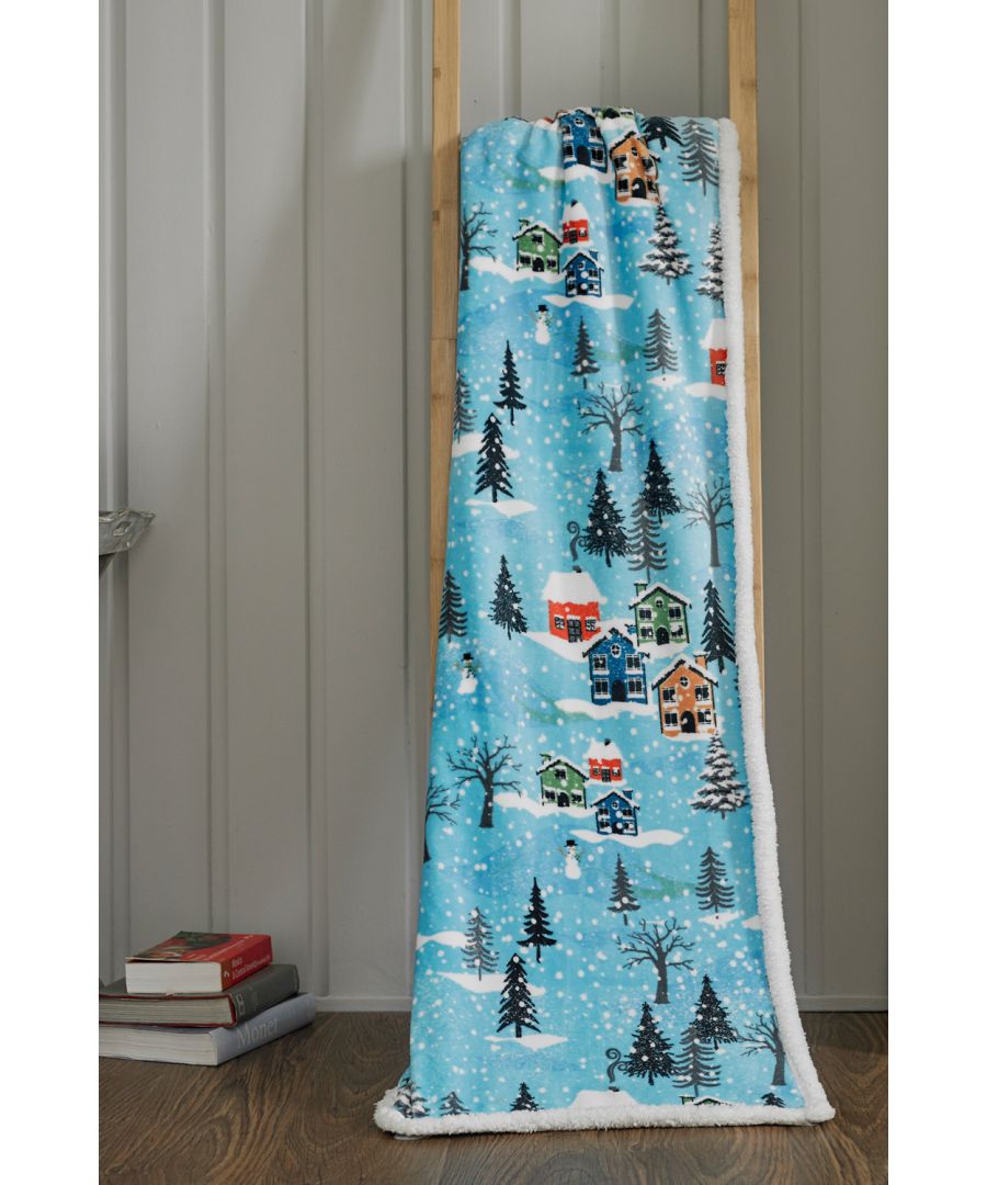 This beautifully printed flannel throw with sherpa backing, are silky soft and lightweight. Good for travel and for those chilly days outdoors or for something decorative indoors to keep you snug.