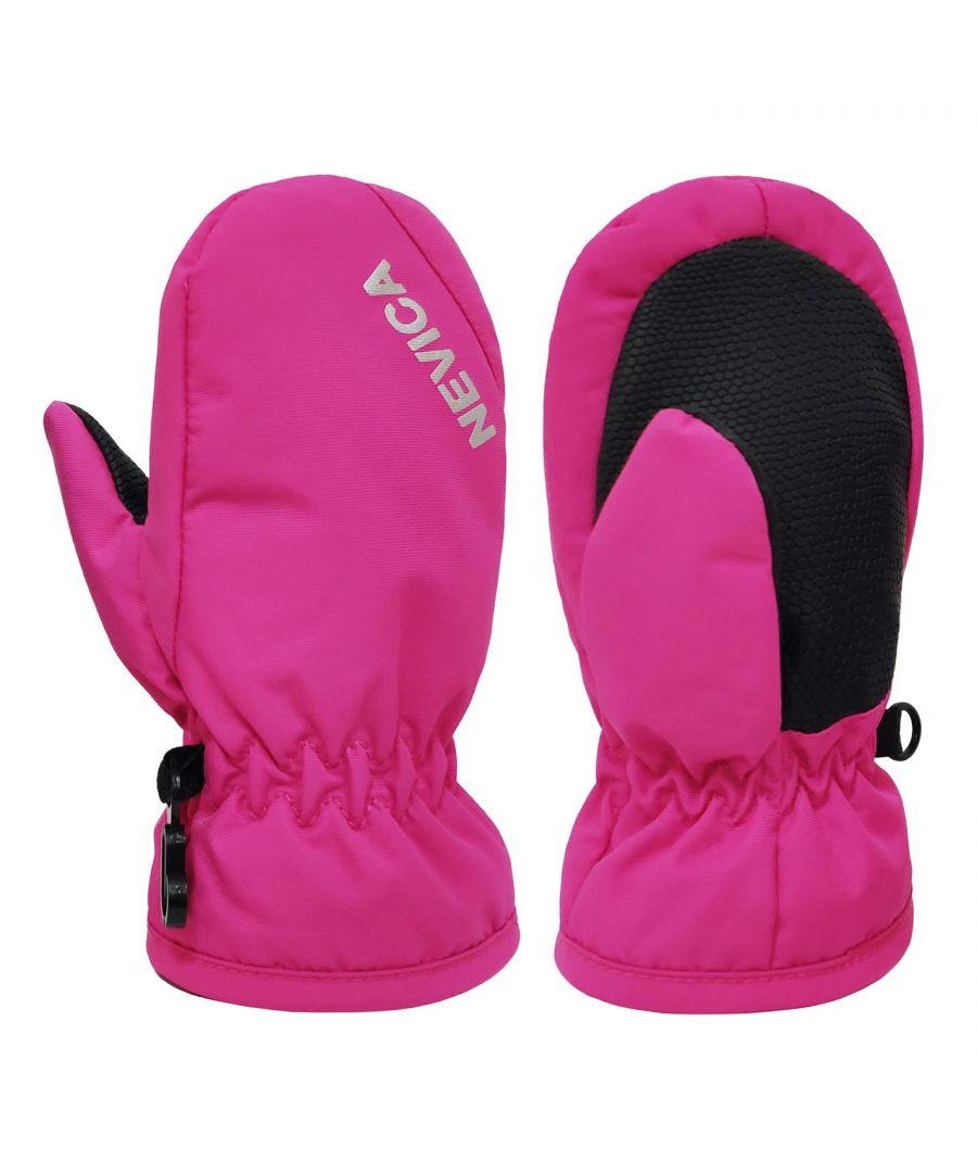 Nevica Meribel Mittens Infants - The Nevica Infants Ski Mittens offer a breathable, but waterproof protection. This ski accessory is designed with an elasticated cuff and quick release clip, for easy fitting and the ability to attach to your childs ski jacket. The mittens are also designed with 3M Thinsulate insulation for a warm fit when out in the harsh elements.