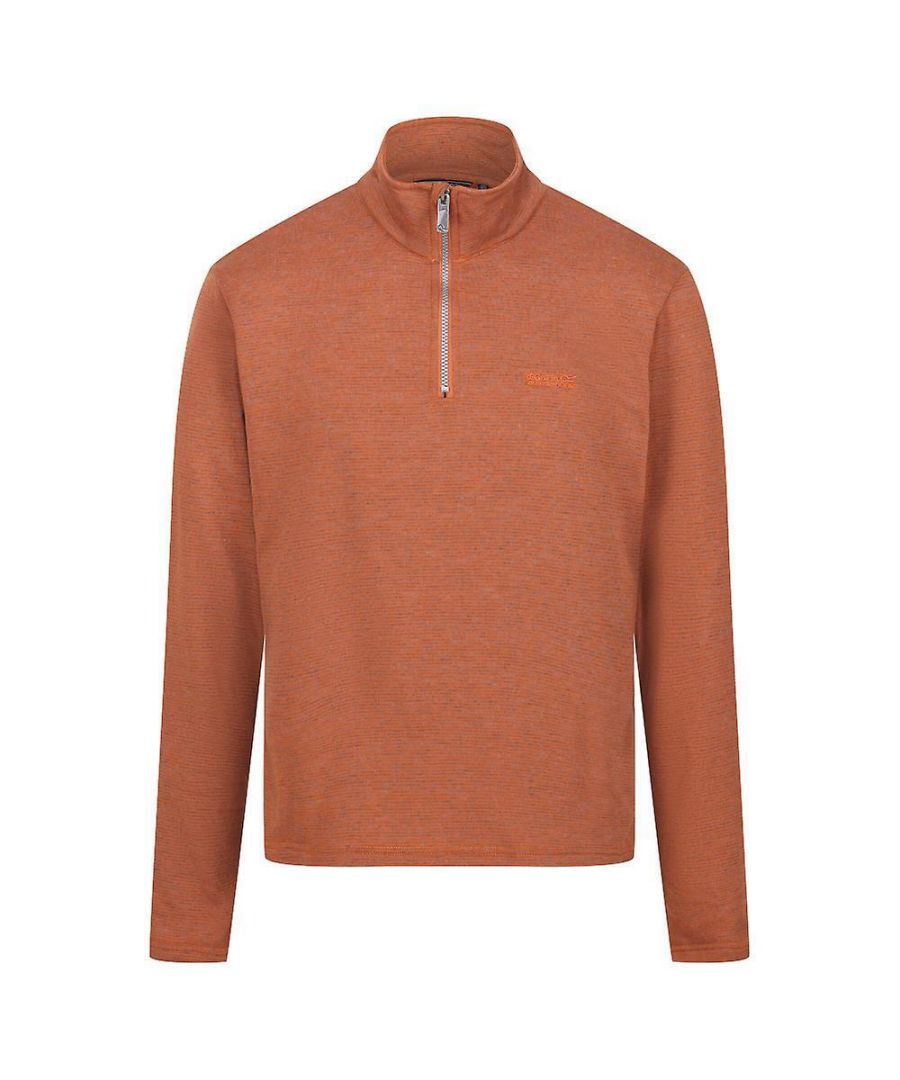 Materiaal: 100% polyester. 150 g/m². Ontwerp: Badge, Streep. Stoftechnologie: Lichtgewicht. Mouwtype: Met lange mouwen. Halslijn: Staande Kraag. Lengte: Heuplengte. Sluiting: Halve Rits, Pull Over.