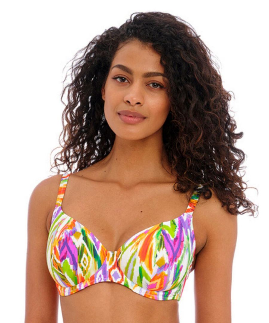 Freya Womens 202902 Tusan Beach Underwired Plunge Bikini Top - Multicolour Elastane - Size 30DD