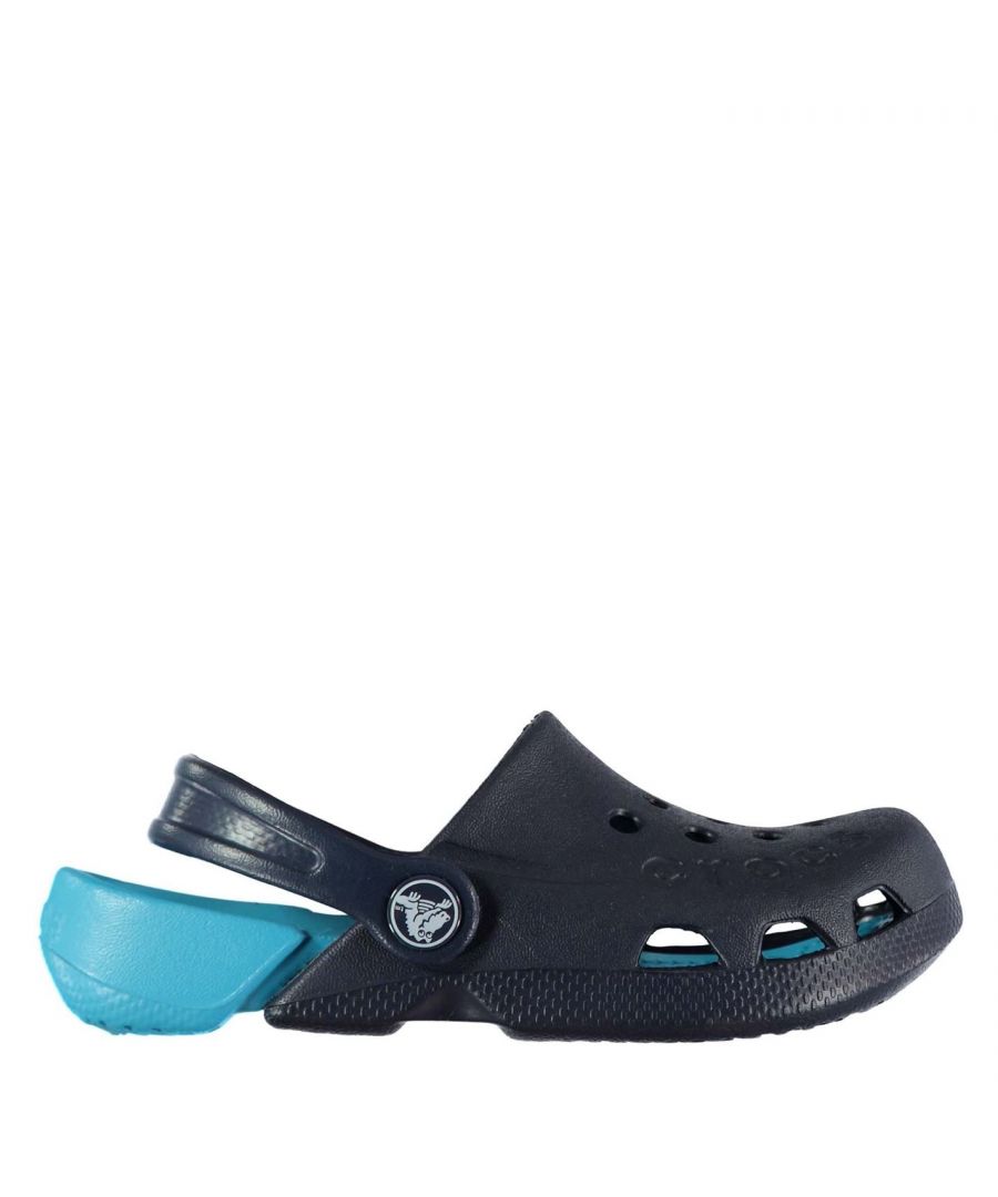 Image for Crocs Baby Electro Clogs Shoes Mules Slippers Sandals Slip On Colour Contrasting
