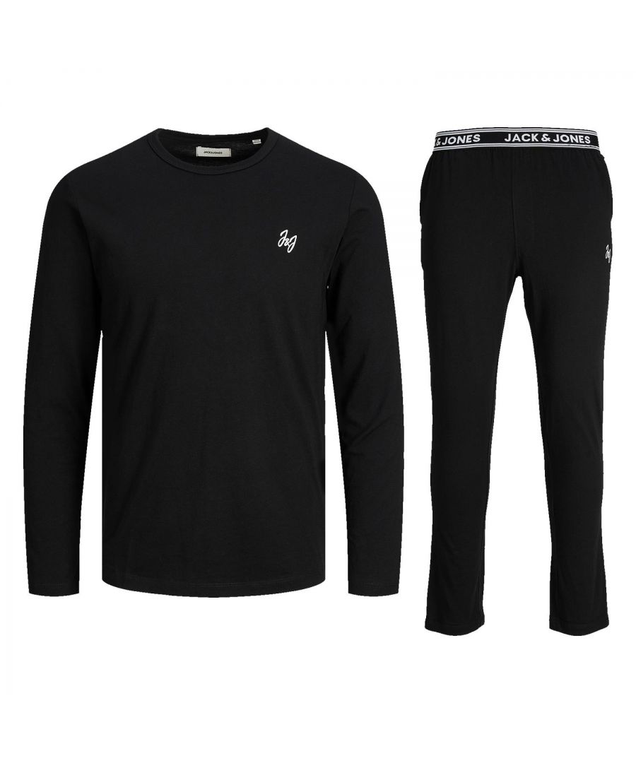 Two pieces of matching clothing that will upgrade your wardrobe! Men's tracksuits are the perfect embodiment of urban fashion, and we love it! At JACK & JONES\n\nFeatures:\nTracksuit set (sweatshirt and trousers)\nSoft and stretchy quality\nFull sleeve and Elastic waistband\nMade of a soft cotton\nClassic round neckline\nNatural stretch for comfort\n\nSpecifics:\nSleeve length: Long Sleeves\nFit: Regular Fit\nNeckline: O-Neck\nMaterial: 70% Cotton, 30% Polyester\n\nWashing Instruction:\nMachine wash at max 30°C under gentle wash program\nDo not bleach\nTumble dry on low heat settings\nIron Temp: Highest temp. 200°C\nNote: Do not dry clean\n\nPackage Includes: Jack & Jones Men's Logo Tracksuit, Sweatshirt Jumper Sweatpant Jogger