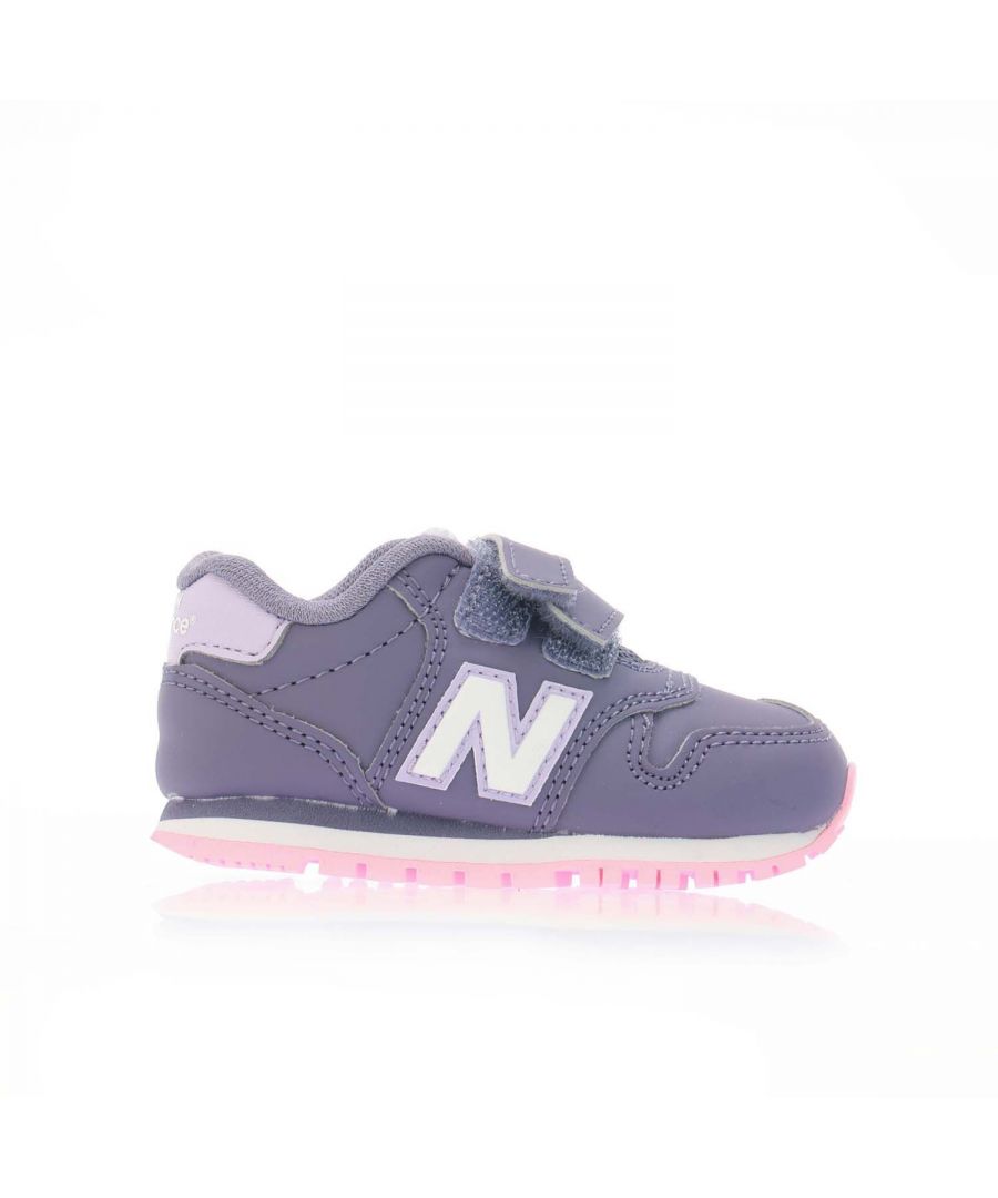 New Balance Girls Girl's 500 Hook and Loop Trainers in Purple - Size UK 1.5 Infant