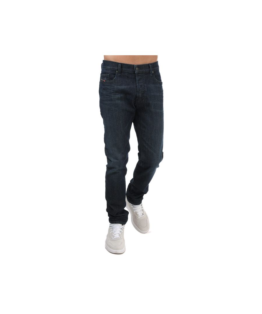 Diesel Mens D-Luster Slim Jeans Denim 34Rin - Blue Cotton - Size 30