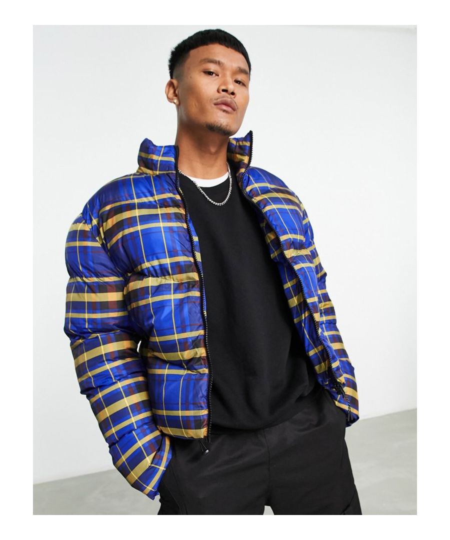 Jacket by ASOS DESIGN Stand out, stay warm High collar Zip fastening Side pockets Regular fit  Sold By: Asos