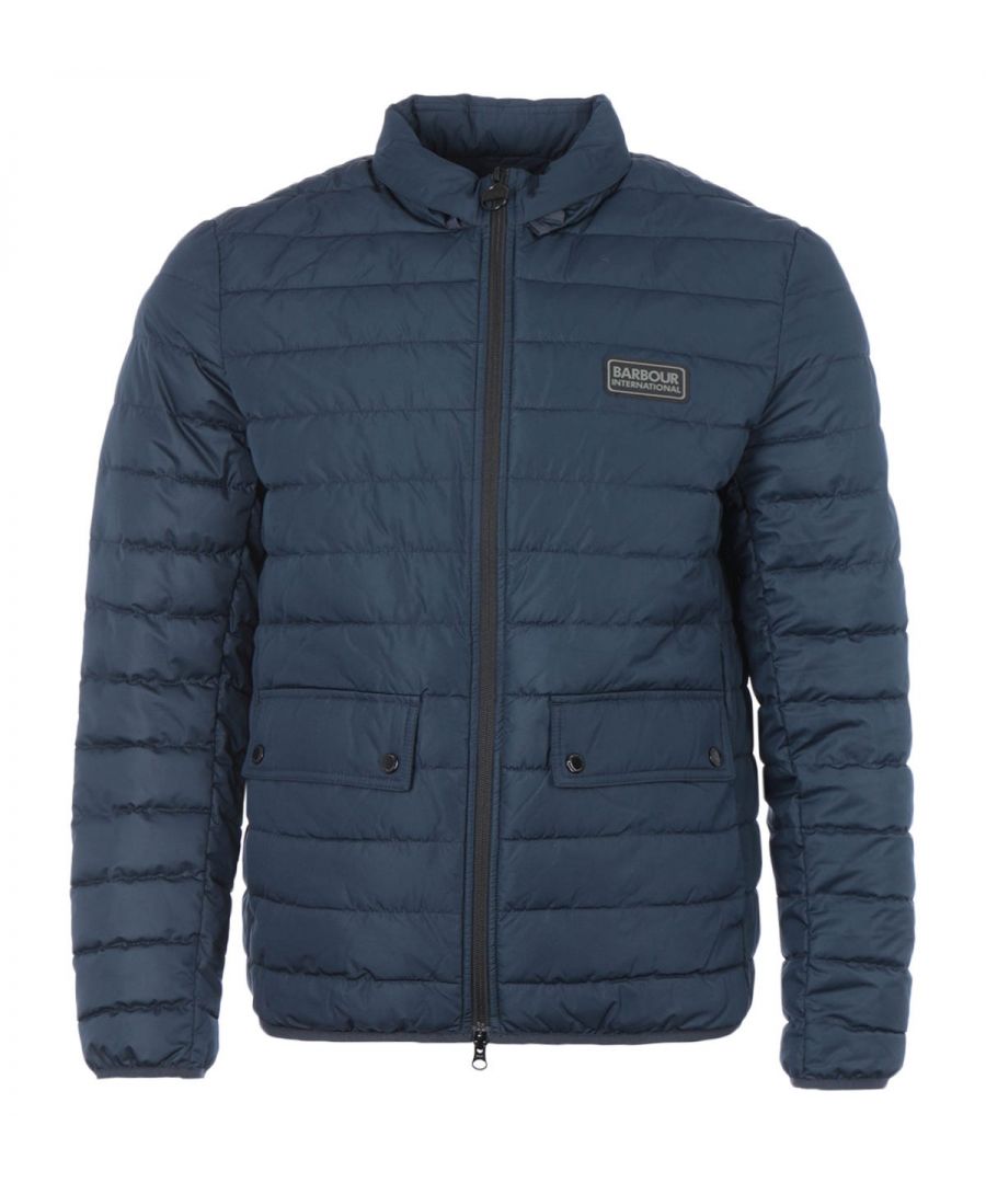 Image for Barbour International Track Drive Quilted Jacket - Navy