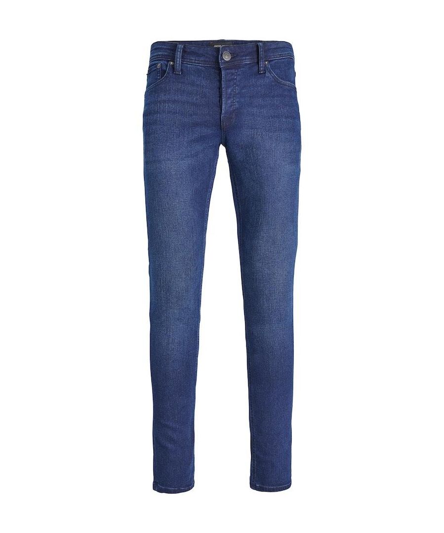 Jack & Jones Mens Glenn Original Slim Fit Comfortable Denim Jeans - Blue - Size 30W/32L