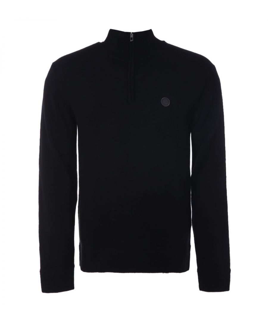 Quintessential British streetwear with a contemporary edge Pretty Green creates simplistic, straight-talking pieces with lots of attitude. Classic silhouettes with modern twists, bringing timeless streetwear to the 21st century.The Merino Half Zip Jumper is knitted from a Merino wool and acrylic blend offering a warm and cosy feel. Cut to a slim fit and features a stand-up collar, a half zip fastening and rib-knit trims. Finished with the iconic Pretty Green logo embroidered on the chest.Slim Fit, Merino Wool & Acrylic Knit, Stand Up Collar, Half Zip Fastening, Rib-Knit Cuffs & Hem, Pretty Green Branding. Style & Fit:Slim Fit, Fits True to Size. Composition & Care:50% Wool, 50% Acrylic, Machine Wash.