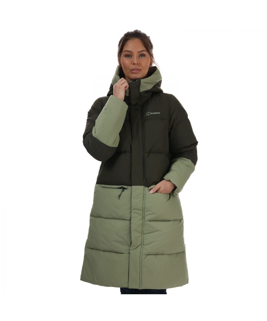 breiy collared long padded coat